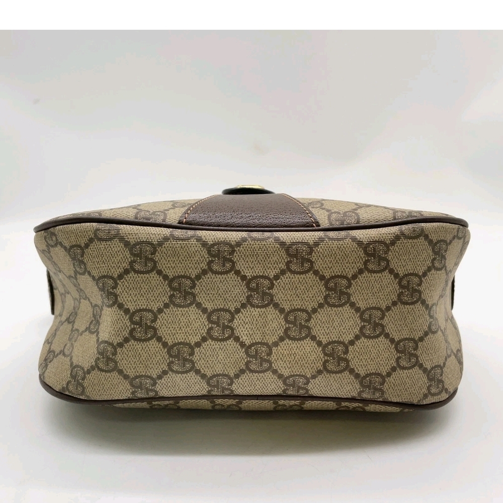 Gucci Sherry Line GG Supreme PVC Leather Brown Shoulder Bag - Picture 4 of 13